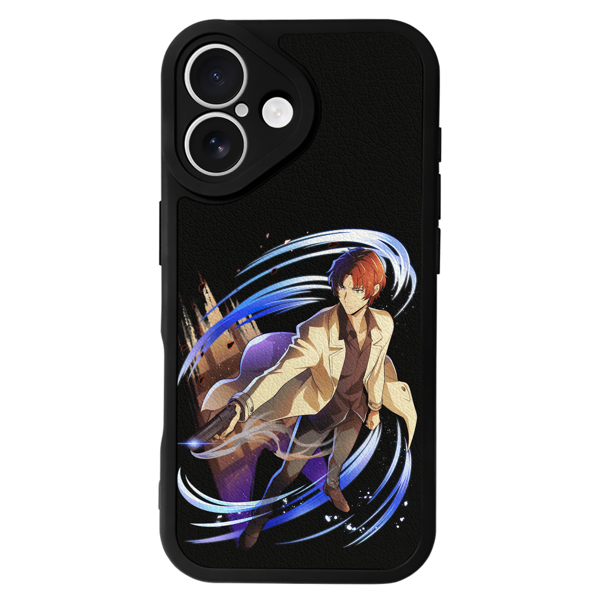 （画像用） 文豪ストレイドッグス Bungo Stray Dogs 【iPhone 16シリーズ対応】シリコンスマホケース（レザー調） 材質：シリコン